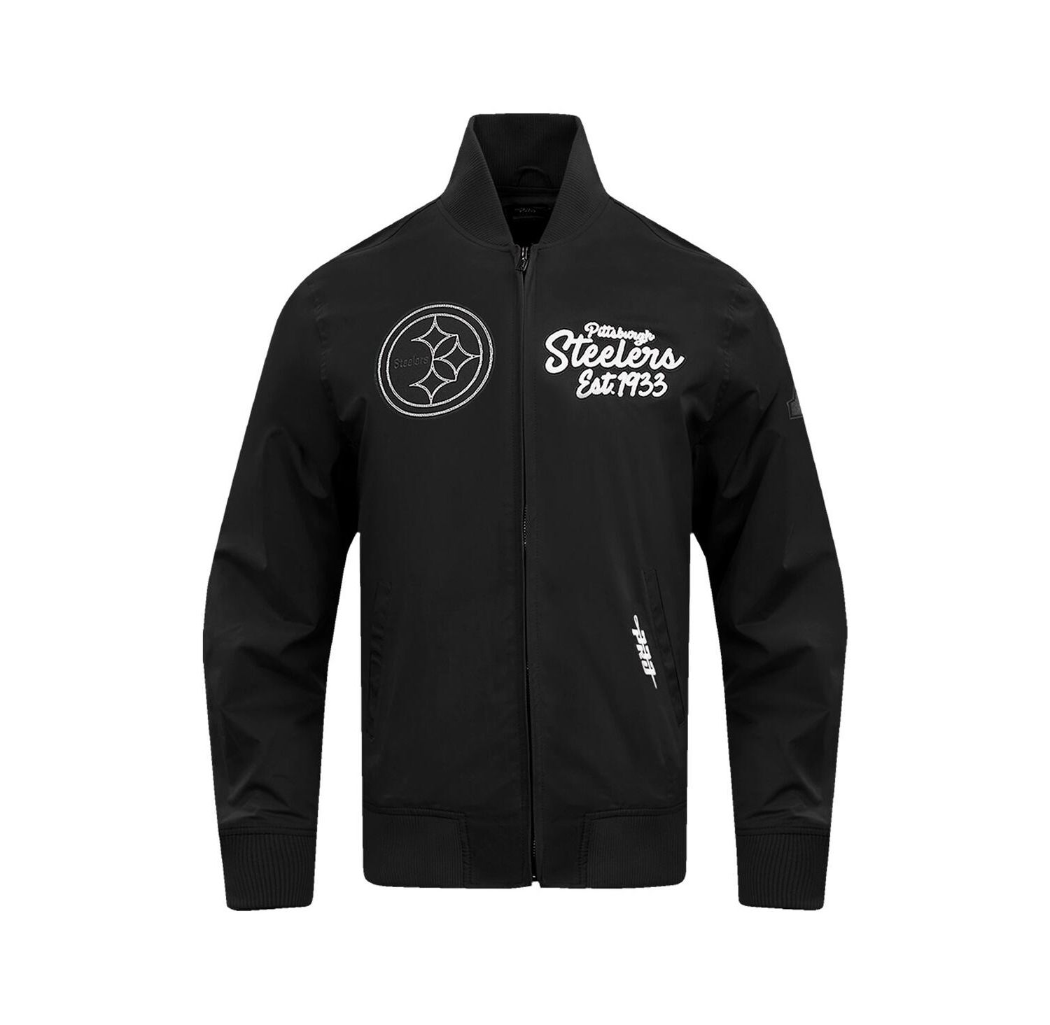 Men's Black Pittsburgh Steelers Paint The City Twill Full-Zip Jacket