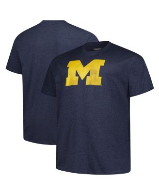 Fanatics - Men's Navy Michigan Wolverines Big Tall Distressed Vintage Logo T-Shirt