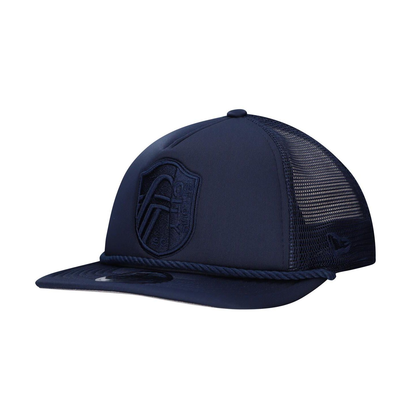 Мужская кепка New Era Navy St. Louis City SC Tone Golfer Snapback Hat — фото 1