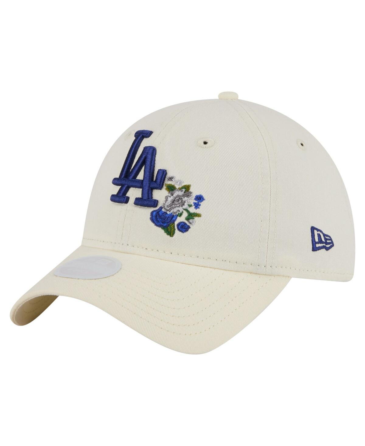 New Era Women's Cream Los Angeles Dodgers Floral 9TWENTY Adjustable Hat