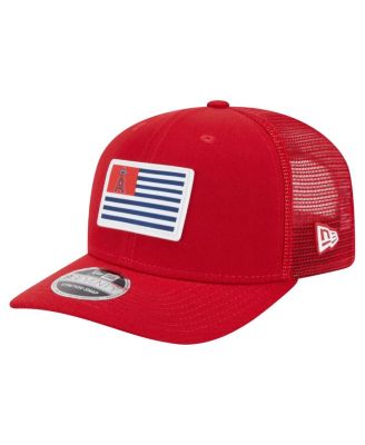 New Era - Men's Red Los Angeles Angels Flag 9SEVENTY Stretch-Snap Hat