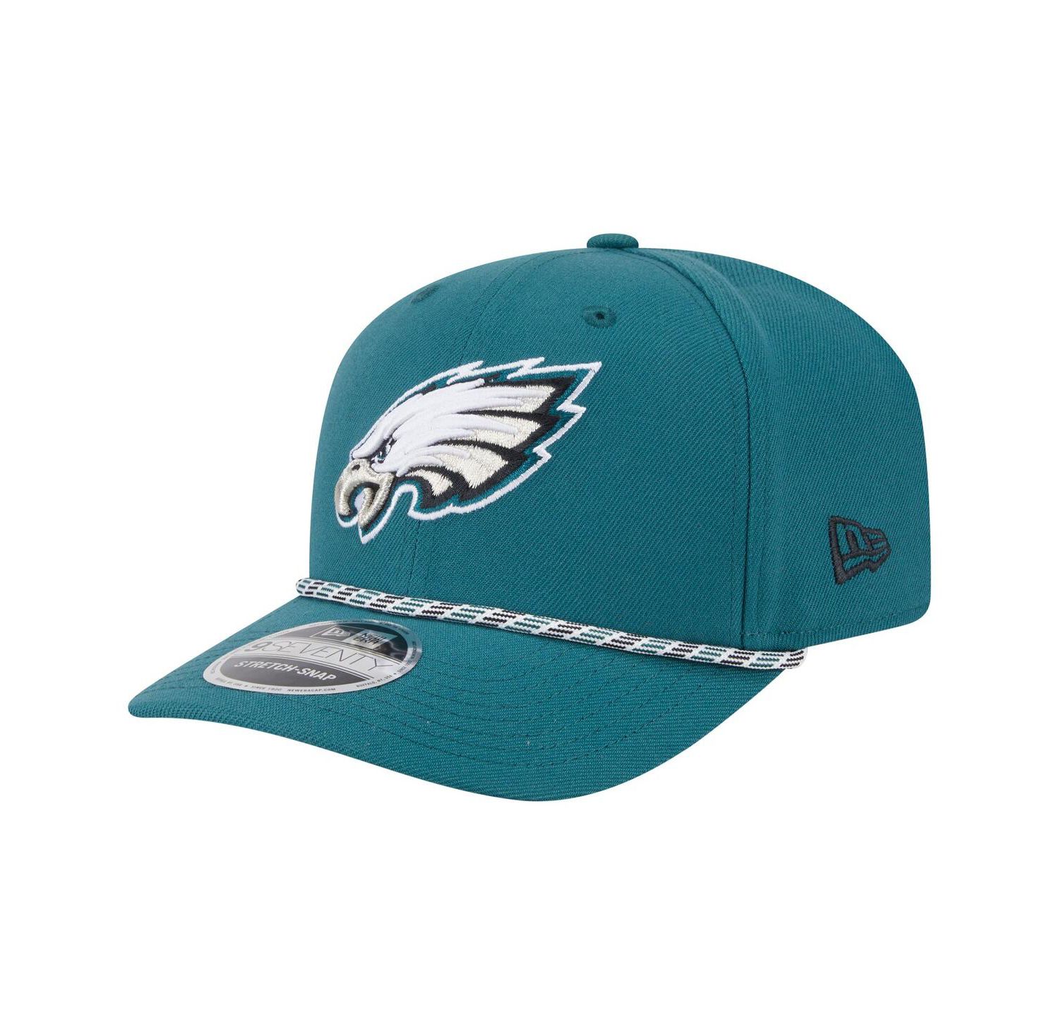 Men's Midnight Green Philadelphia Eagles Gameday Multi Rope 9SEVENTY Stretch-Snap Hat