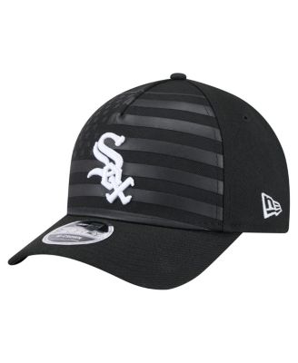 New Era - Men's Black Chicago White Sox American Flag 9FORTY M-Crown A-Frame Adjustable Hat