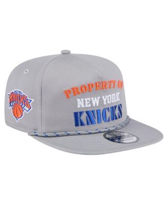 New Era - Men's Gray New York Knicks Throwback Property Of Golfer Snapback Hat