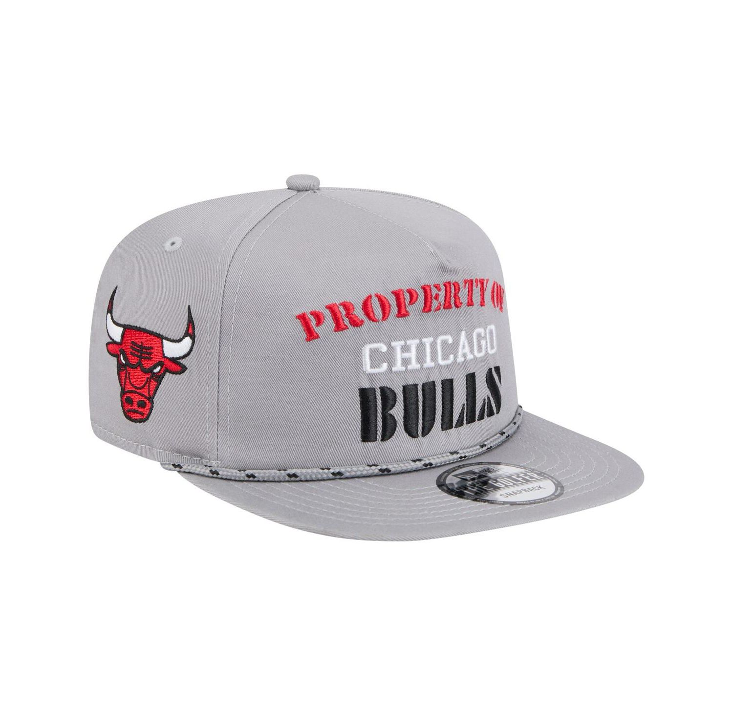 Men's Gray Chicago Bulls Throwback Property Of Golfer Snapback Hat
