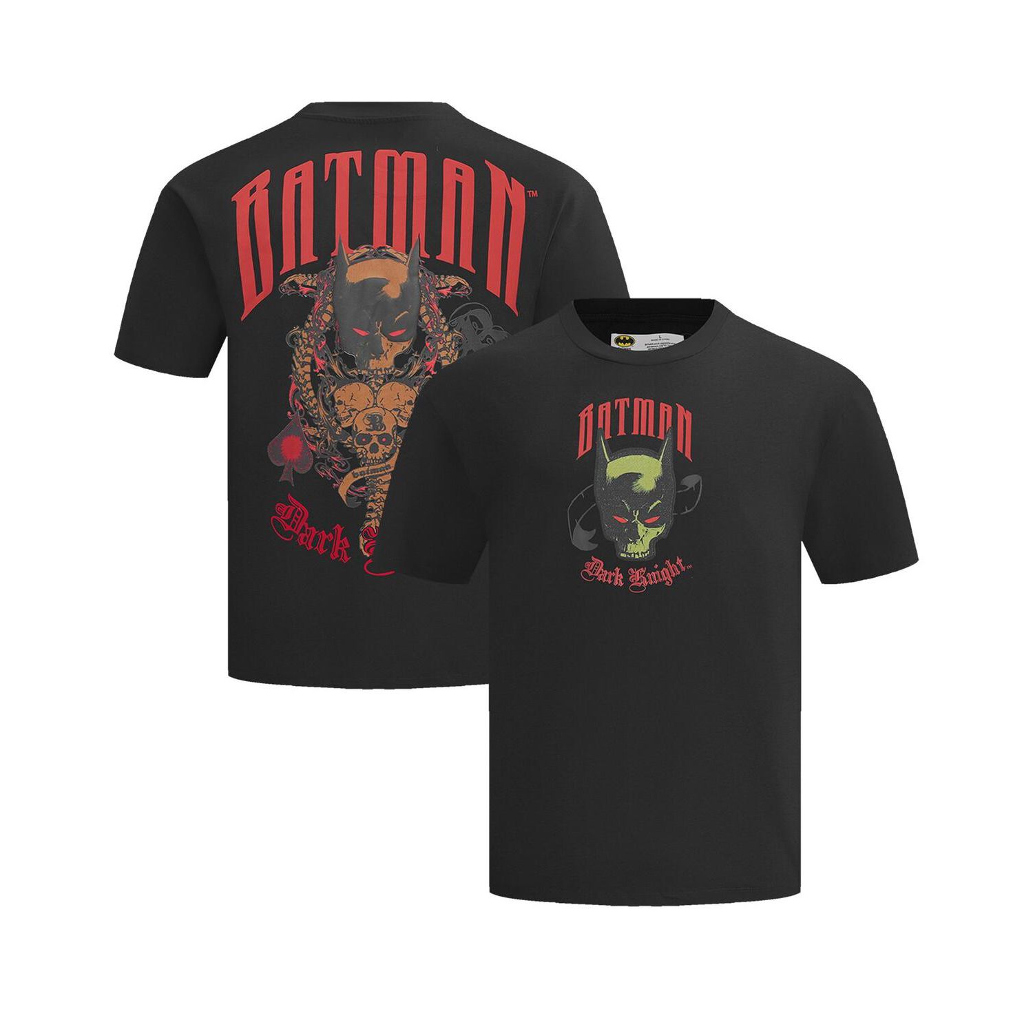 Men's Black Batman Comics Olde English T-Shirt