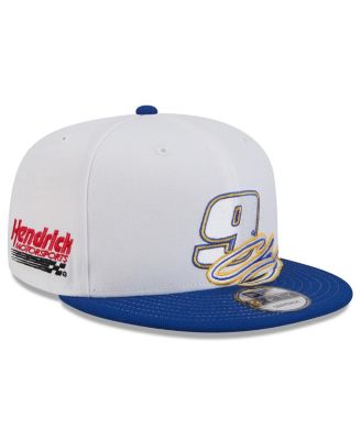 Men's White/Blue Chase Elliott 9FIFTY Snapback Hat