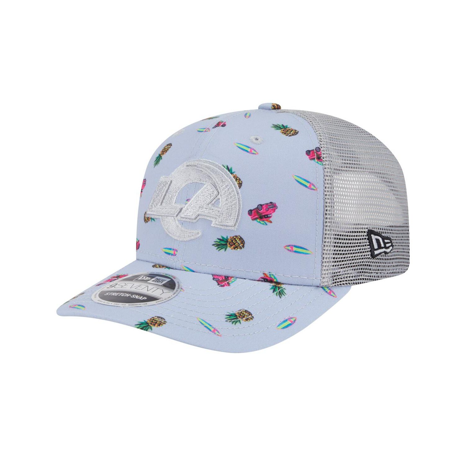 Men's Light Blue Los Angeles Rams Adventure Surfboard 9SEVENTY Adjustable Hat