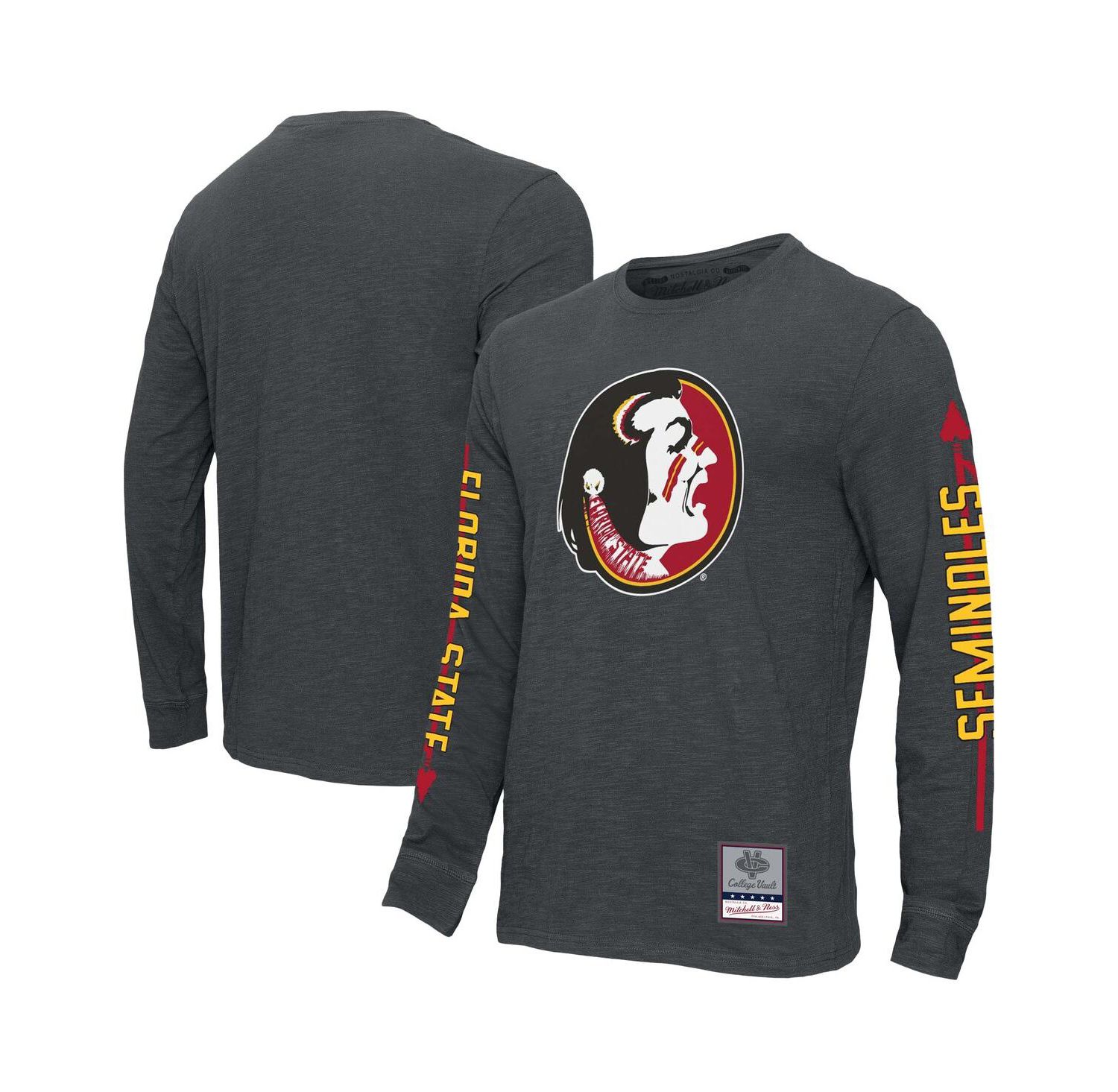 Men's Charcoal Florida State Seminoles Team Pride Long Sleeve T-Shirt