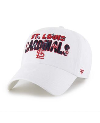 '47 Brand - Women's White St. Louis Cardinals Flower Power Clean Up Adjustable Hat