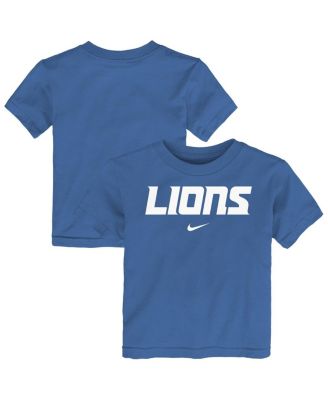 Nike - Toddler Blue Detroit Lions Wordmark T-Shirt