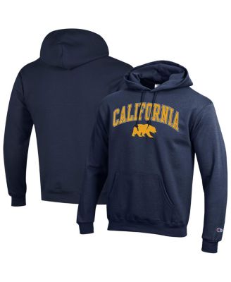 Champion - Men's Navy Cal Bears Arched Logo Fleece Pullover Hoodie