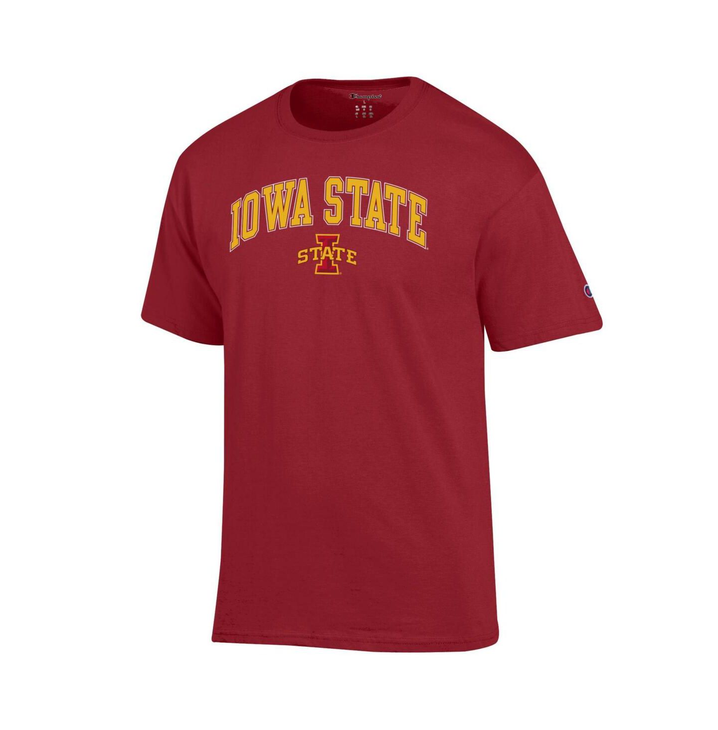 Мужская футболка Champion Cardinal Iowa State Cyclones Arch Over Logo, цвет: Чёрный — фото 4