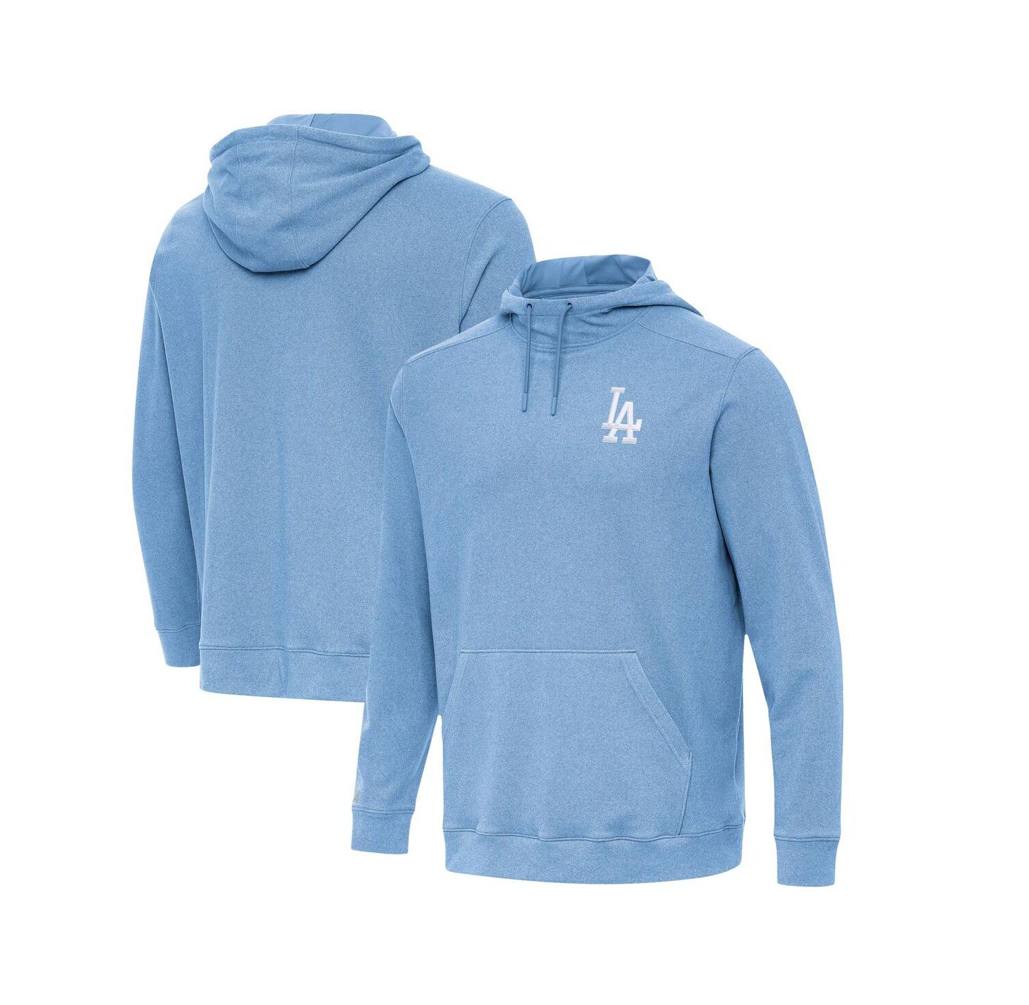 Men's Heather Powder Blue Los Angeles Dodgers Cloud Pullover Hoodie