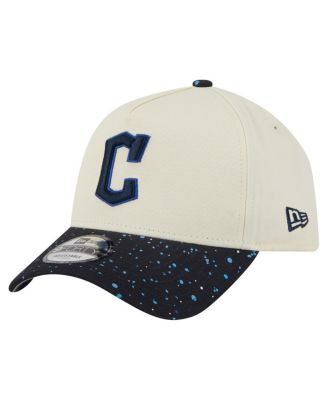 New Era - Men's Cream Cleveland Guardians Speckle A-Frame 9FORTY Adjustable Hat
