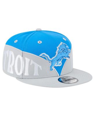 New Era - Men's Blue/Gray Detroit Lions Split 9FIFTY Snapback Hat