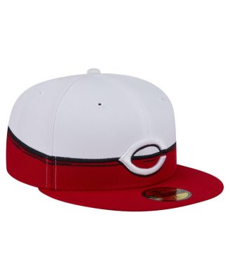 Men's Red/White Cincinnati Reds Paint Stroke 59FIFTY&nbsp;Fitted Hat