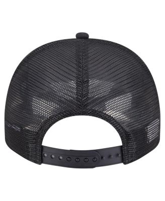 Men's Black Boston Bruins Vintage Team Rope A-Frame 9FIFTY Snapback Hat