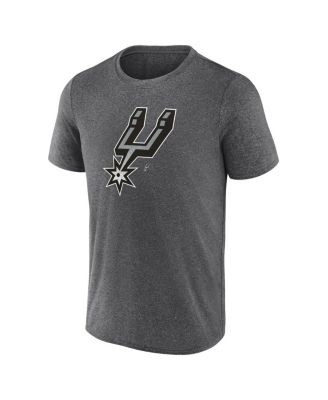 Men's Heather Charcoal San Antonio Spurs Iconic Overtime T-Shirt
