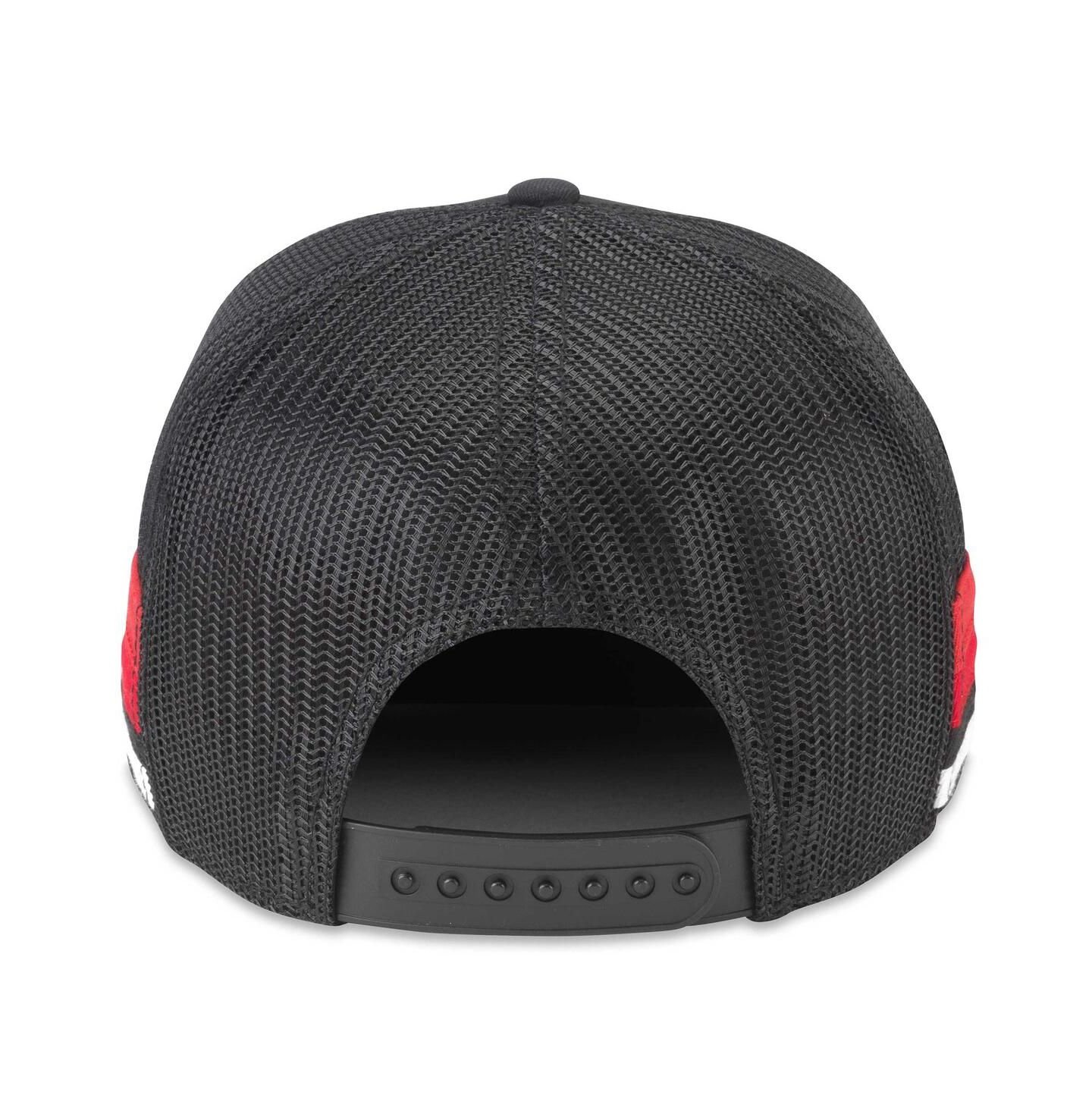 Мужская кепка American Needle Black Chicago Blackhawks Hotfoot Stripes Trucker Adjustable Hat — фото 3