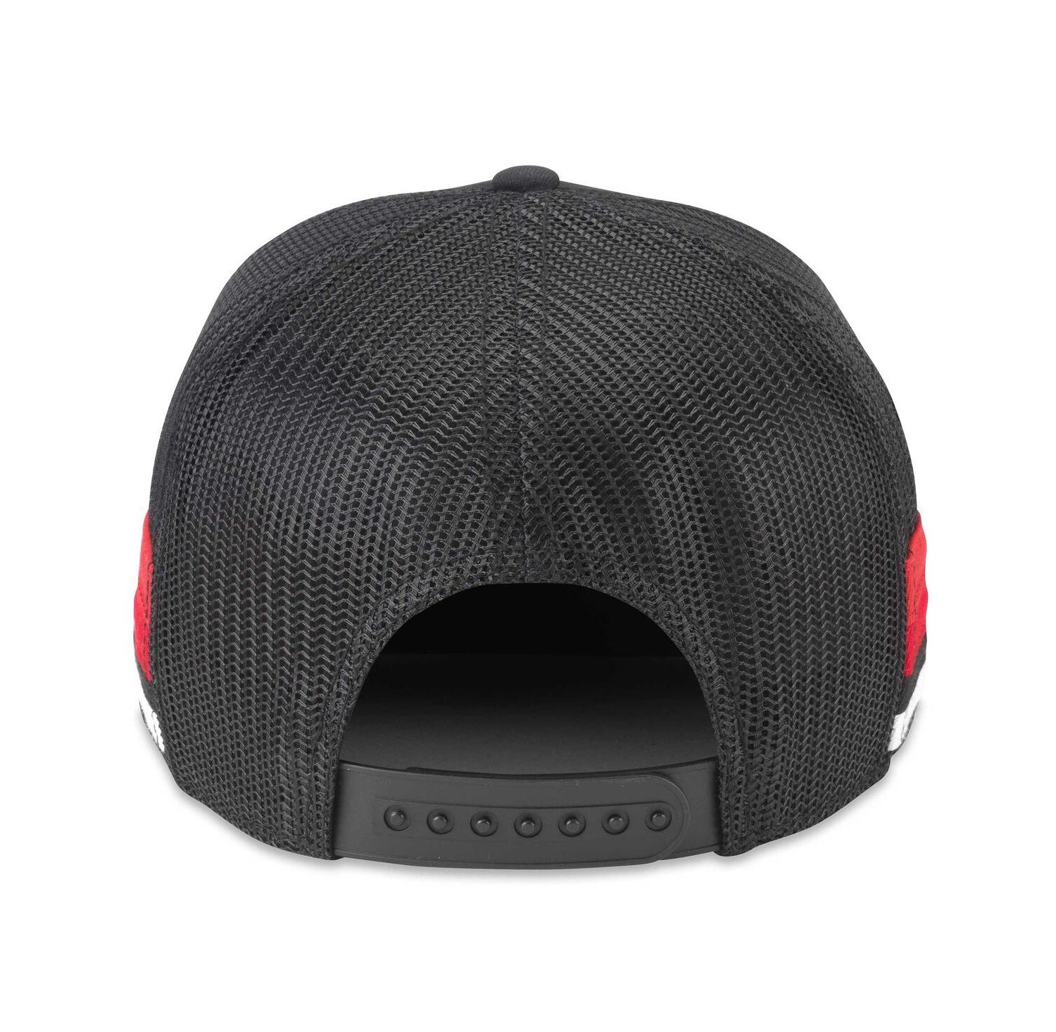 Men's Black Chicago Blackhawks Hotfoot Stripes Trucker Adjustable Hat