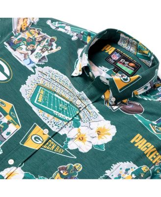 Men's Green Green Bay Packers Scenic Button-Down Shirt