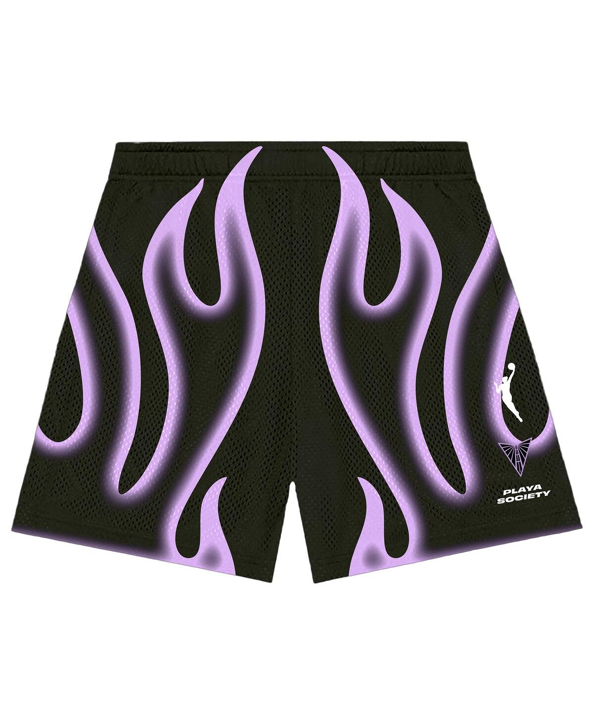 Playa Society Men's and Women's Black Golden State Valkyries Athletic Shorts