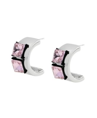 Faux Stone Punk Romance Stone Hoop Earrings