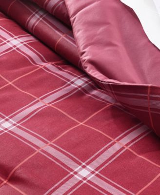 Windowpane Plaid 3-Pc. Comforter Set, Full/Queen, Exclusively for Macy's