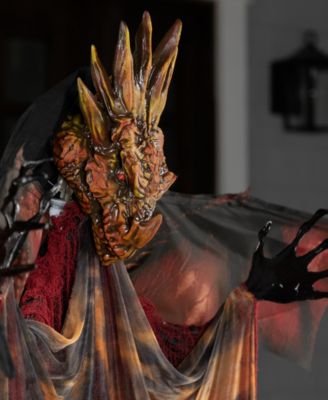 70" Lighted and Animated Standing Dragon Man with Sound Halloween Figure