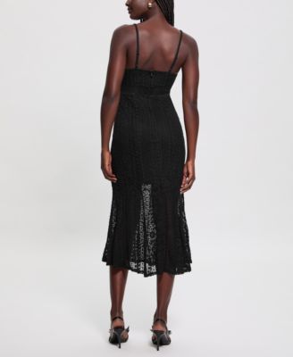 Women's Sleeveless V-Neck Midi Dress