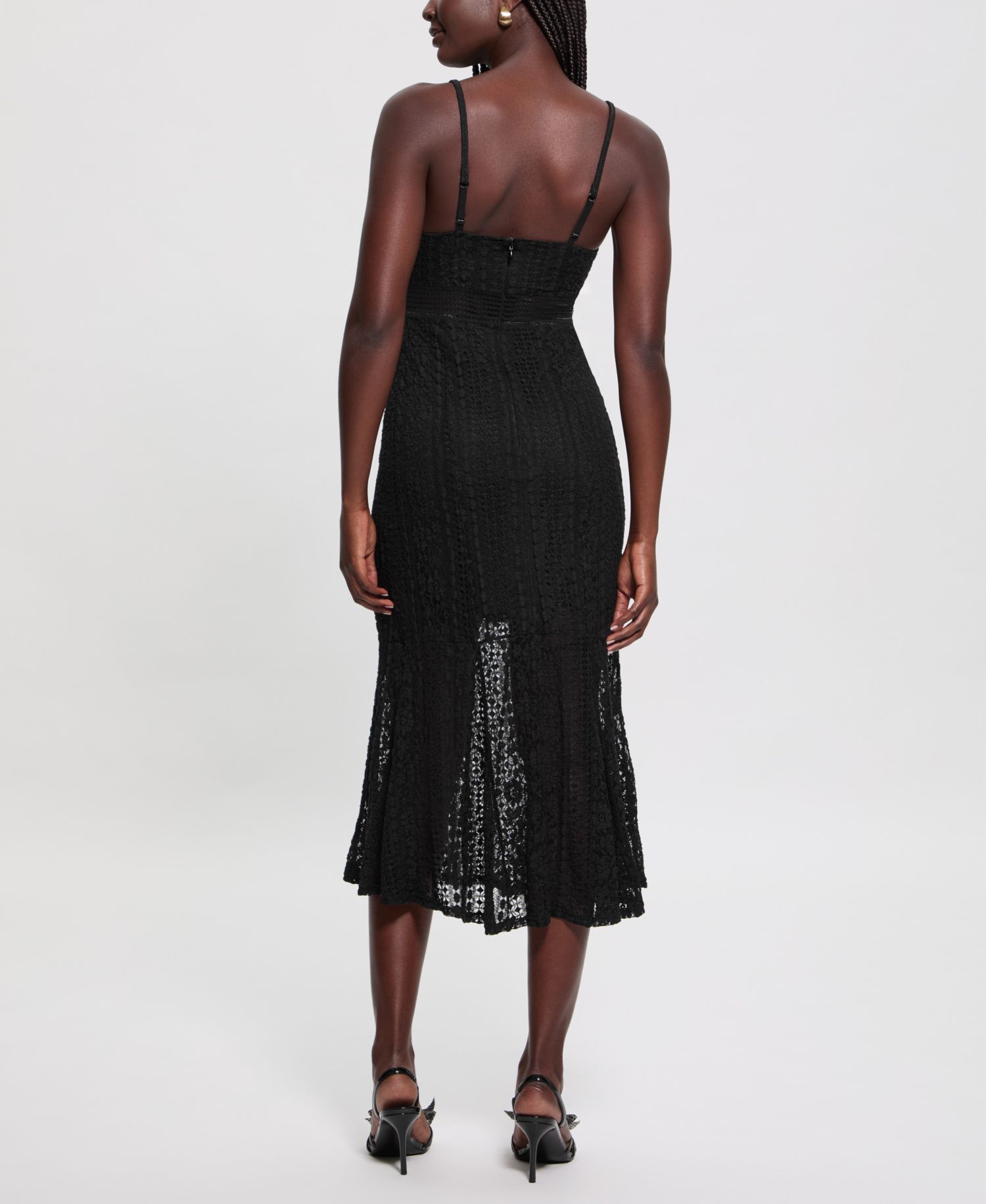 Women's Sleeveless V-Neck Midi Dress