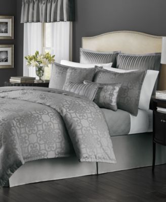 Martha Stewart Collection CLOSEOUT! Savannah Graphite 22-Piece Queen ...