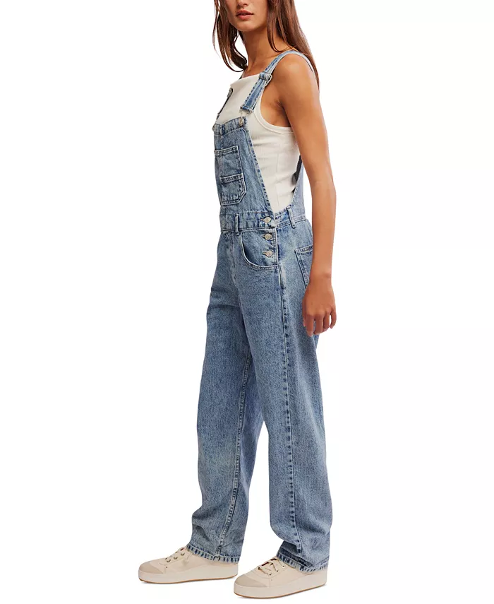 We The Free Ziggy Cotton Denim Overalls - thumbnail 6