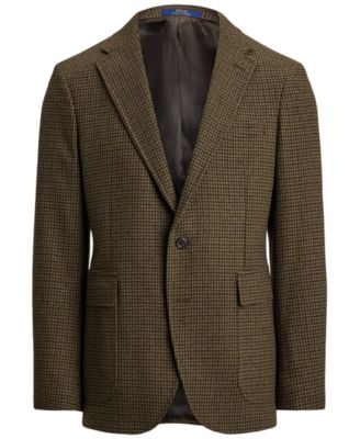 Men's Polo Modern Plaid Wool-Blend Sport Coat