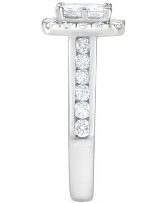 Diamond Princess Quad Cluster Halo Bridal Set (2-1/4 ct. t.w.) in 14k White Gold