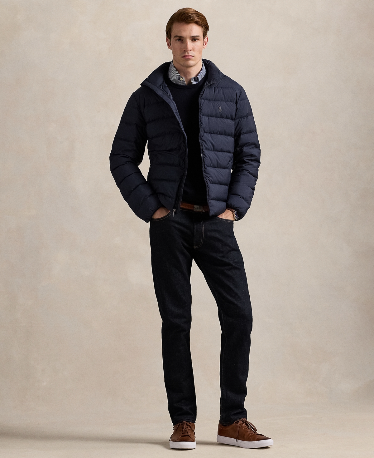 Polo Ralph Lauren Men's The Colden Packable Matte Jacket In Blue