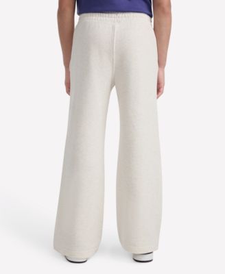Girls Essential Fleece Wide-Leg Pants