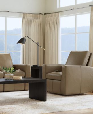 Aria 85" Fawn Leather Power Reclining Sofa