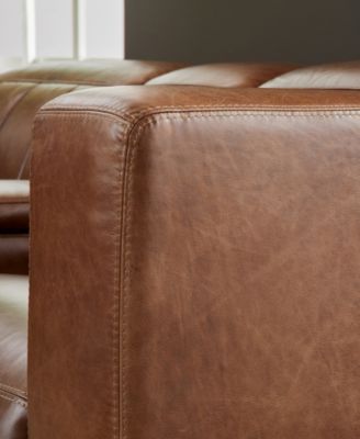 Austin 85" Chestnut Leather Power Reclining Sofa