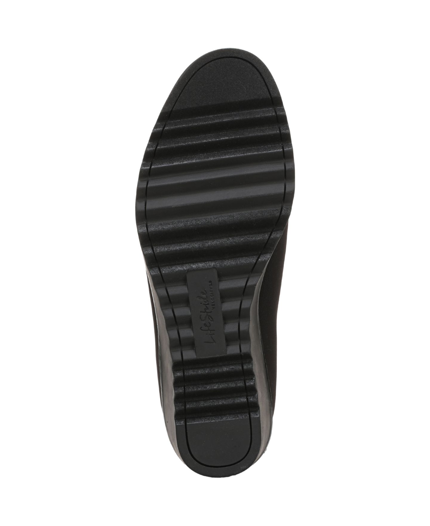 Женские туфли LifeStride Ziva Round Toe Wedge, цвет: Чёрный вязаный — фото 5