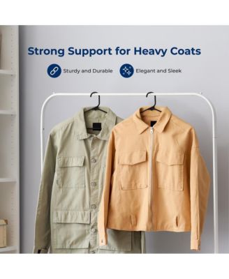 20 Pcs. Plastic Hangers - Non-Slip, Sturdy, and Heavy Duty Coat Set with 360&amp;#xB0; Swivel Hook for Clothes (Black)