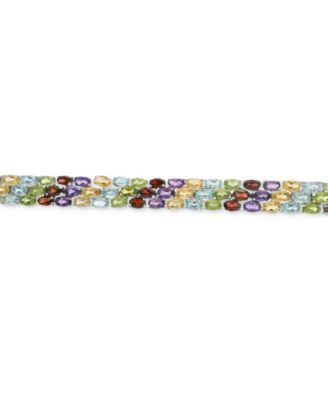 Multi-Gemstone Flex Bracelet (25-7/8 ct. t.w.) in Sterling Silver