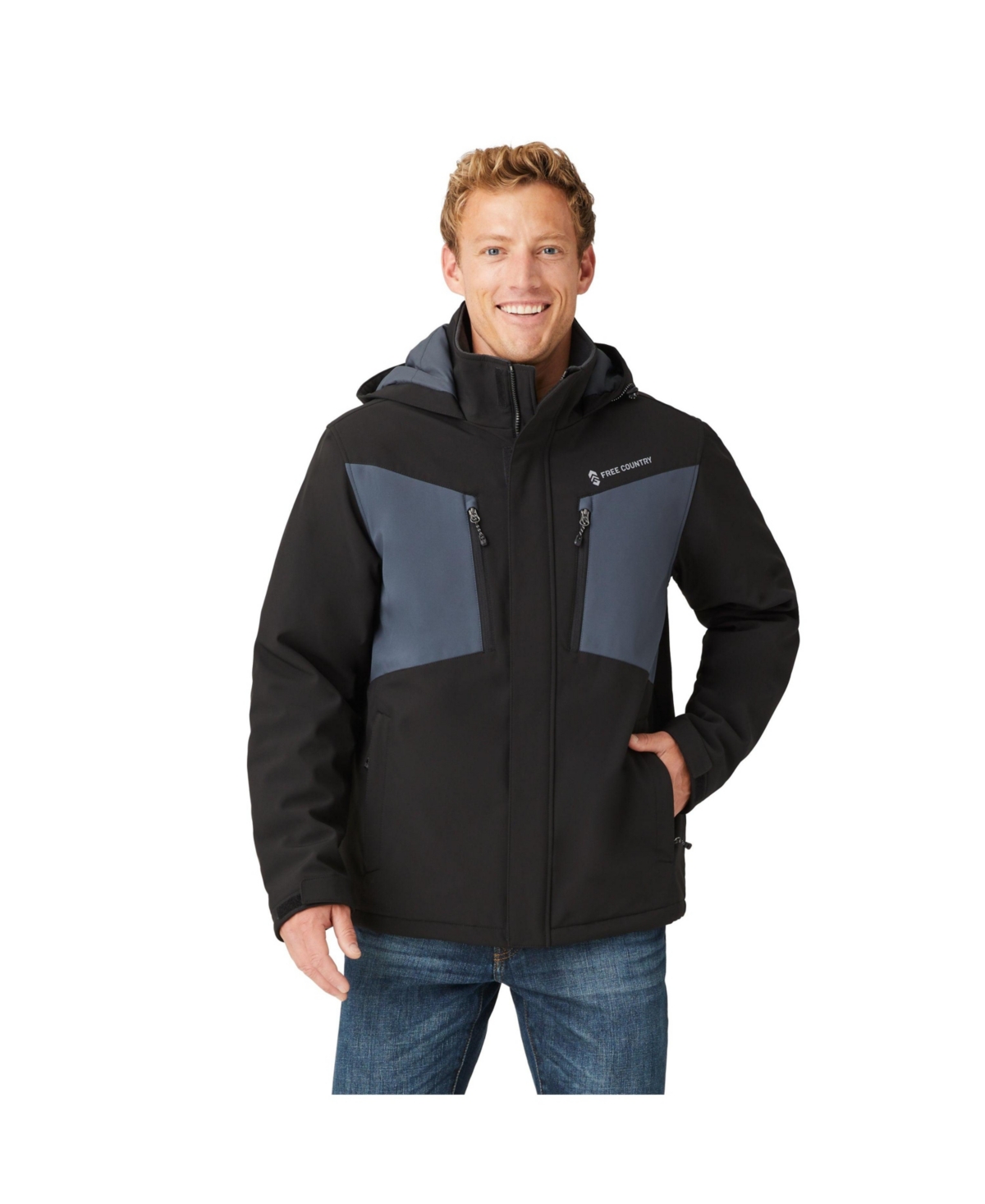 Men's Thermo Softshell Mid Weight Jacket - Black