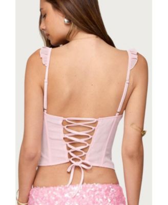 Women's Wynne Chiffon Ruffle Corset