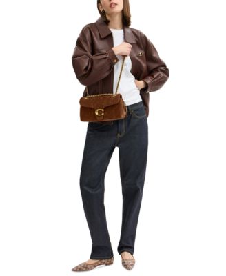 Quilted Tabby Medium Suede Shoulder Bag 26