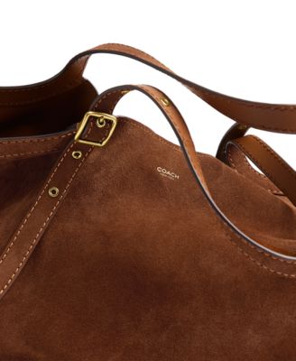 【COACH】最新作★Gramercy スエード トートバッグ COACH Suede Gramercy Tote - Macy's