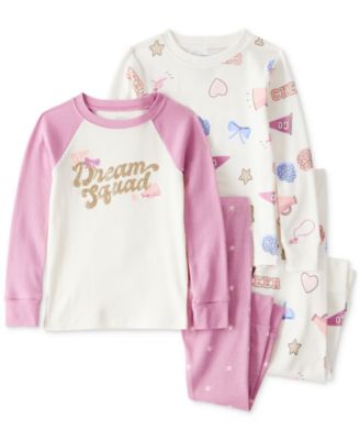 Carter's - Toddler Girls Cotton Dream Squad Pajamas, 4 Piece Set