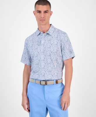 PGA TOUR - Men's Micro-Floral Polo Shirt