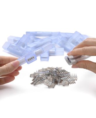 2 Pin Connectors Accessories T Shape w/ Pin 7x14mm RGB Neon Rope Light